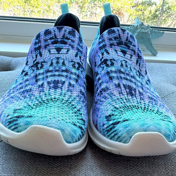 Skechers Women's Ultra Flex Ombre Bliss Walking Sneakers 6.5M 149435 Blue/Purple - Picture 10 of 11